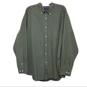 American Eagle Outfitters Mens Green Plaid LS Button Down Shirt Sz XL.  …